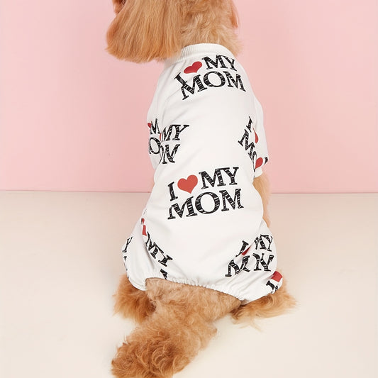T-shirt pour chiens et chats « I Love My Mom » & « I Love My Dad »