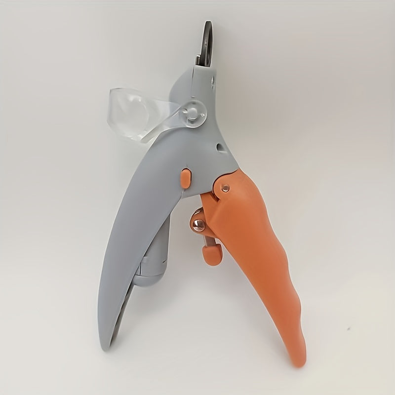 Coupe-ongles lumineux pour chats et chiens, lumière LED, poignée ergonomique et protection de sécurité, alimentés par pile bouton CR2032, design compact