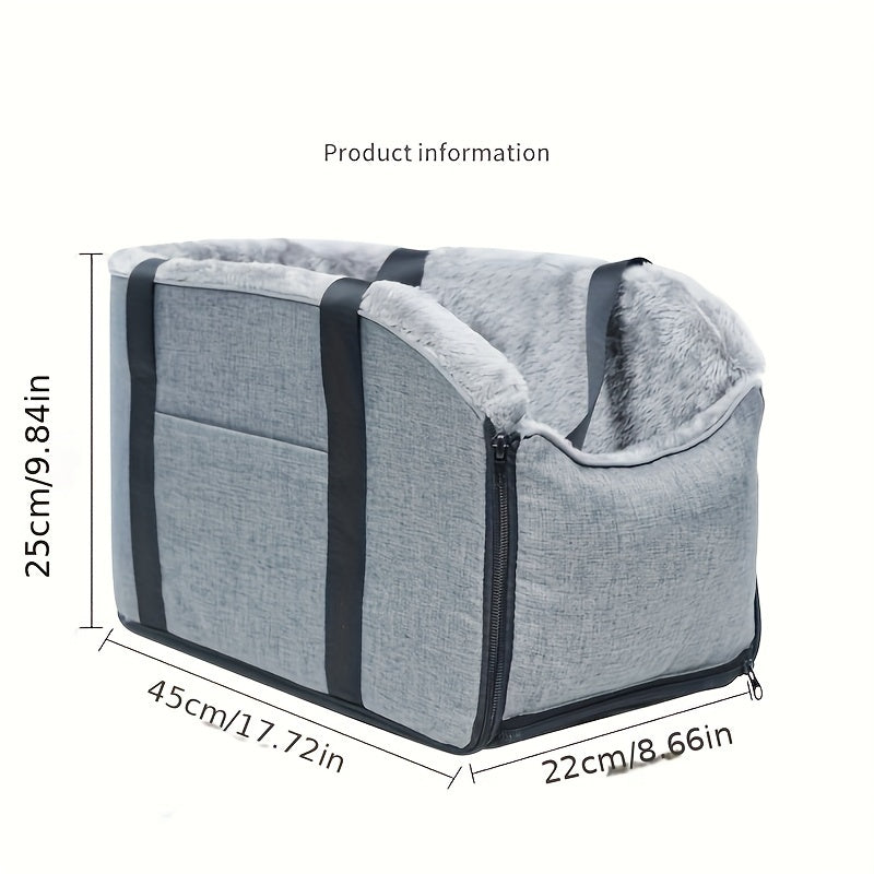 Sac de transport pour les voyages en voiture, pour chien et chat, rembourré en peluche, chaud et confortable, diverses couleurs