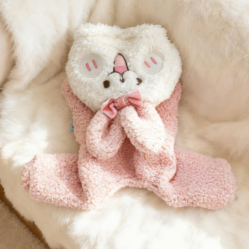 Sweat à capuche pour chien en forme de lapin, costume mignon pour Pâques tout doux et tout chaud, pour petits chiens