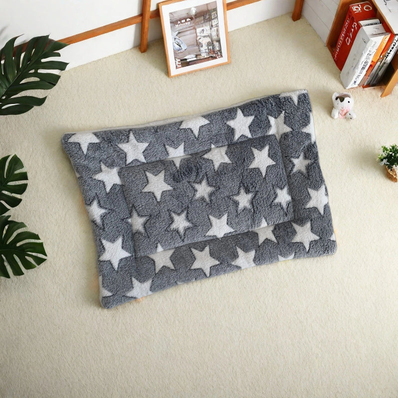 Tapis pour chien et chat, en peluche toute douce, bien chaud et confortable, motifs divers