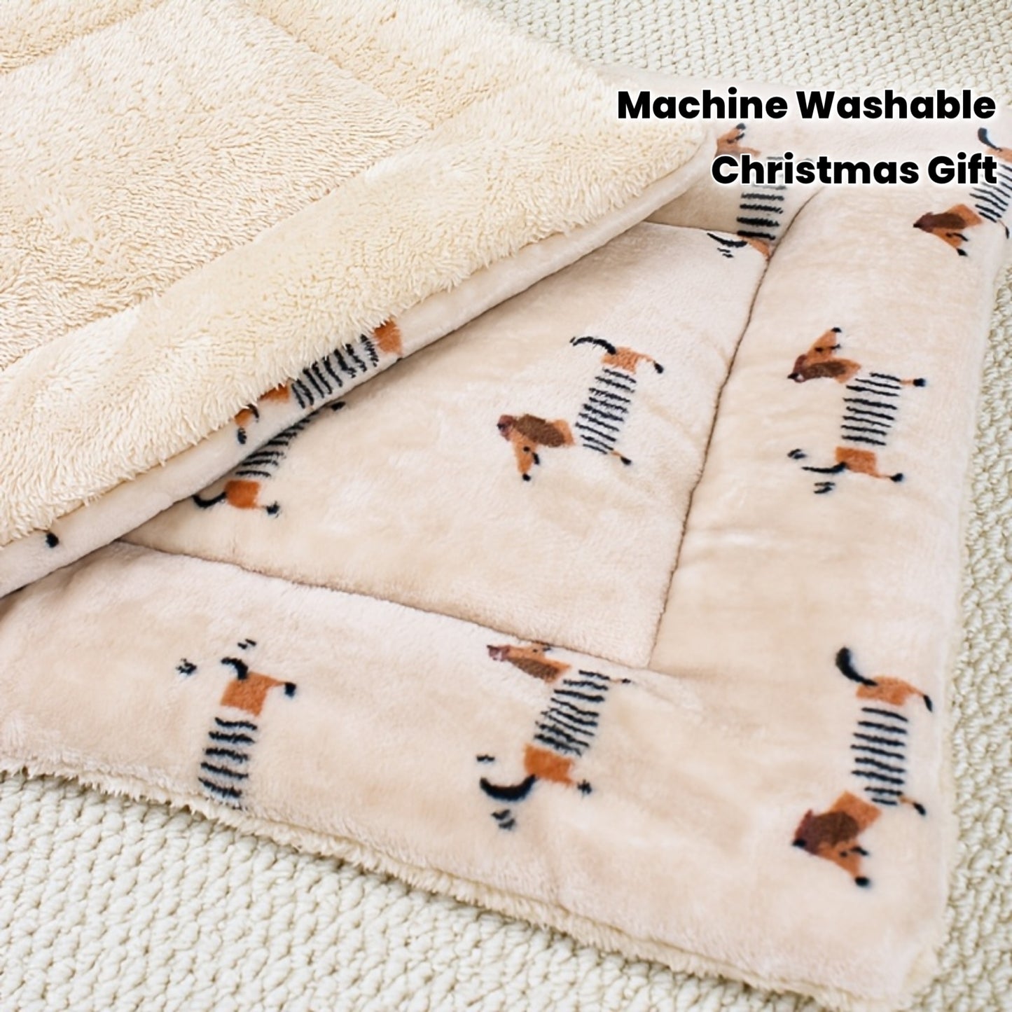Tapis confortable pour chien et chat, bien épais, doux et chaud. Divers motifs mignons, lavable en machine