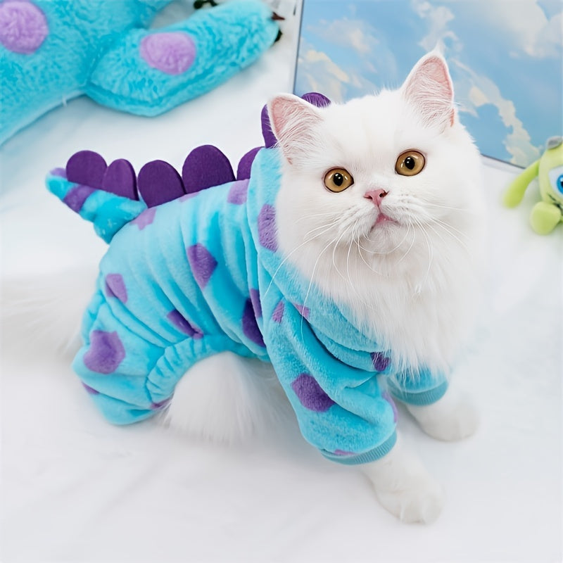 Adorable sweat à capuche pour chiens et chats sur le thème des dinosaures, costume idéal pour la période des carnavals