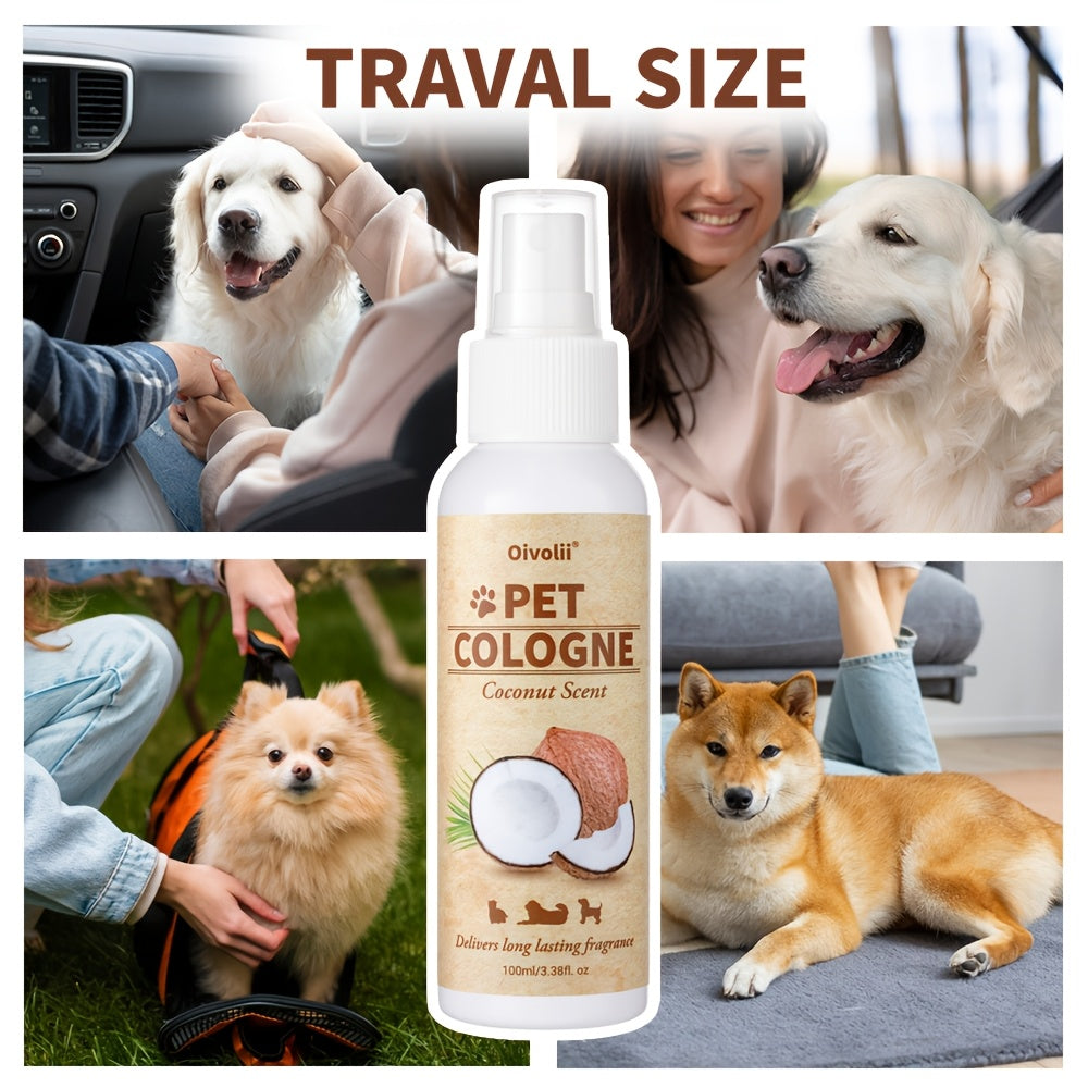 Spray parfumé spécialement formulé qui offre un parfum durable, garantissant que votre adorable compagnon se démarque lors des promenades et apporte une énergie rafraîchissante à sa vie.