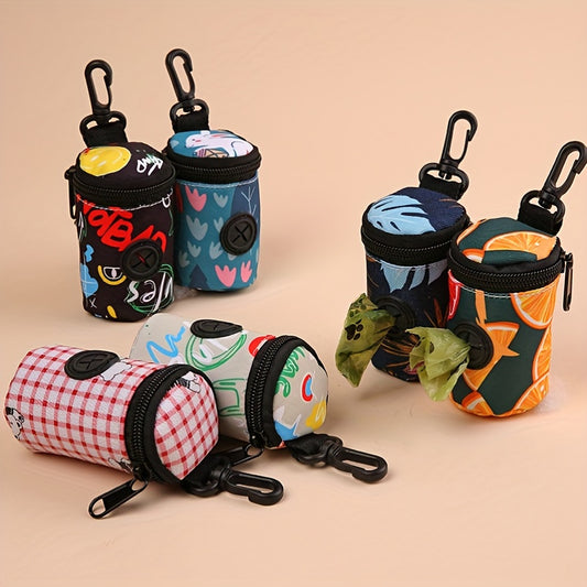 Distributeur de sacs pour crottes de chiens, divers motifs et diverses couleurs