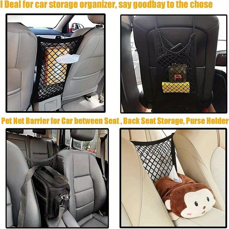 Filet de sécurité pour protéger vos animaux lors des trajets en voiture, sac de transport pratique, noir