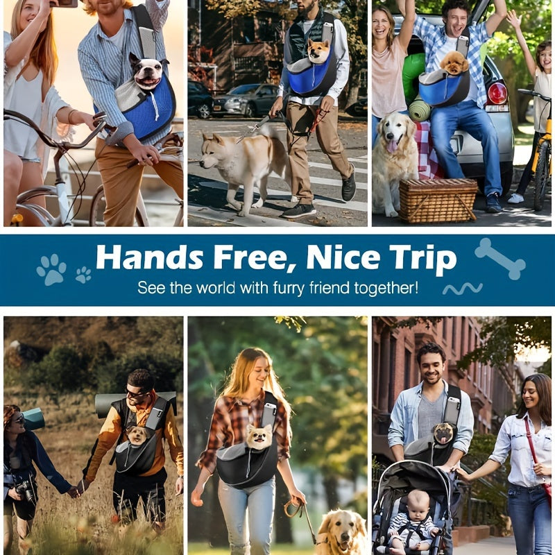 Sac de transport en bandoulière pour chiot et petit chien, divers coloris