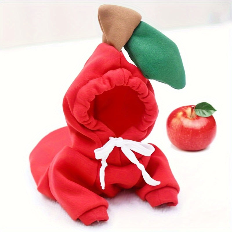 Costume pour petit chien en forme de carotte, de tomate et de banane, sweat facile à enfiler, bien chaud
