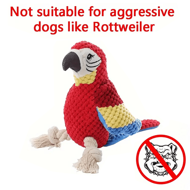 Jouets pour chiens résistants aux mâchouillements - Jouets à mâcher en peluche résistants aux déchirures et qui couinent, pour chiots et perroquets, sans piles, sans danger pour les mâcheurs agressifs, les chiens de gr