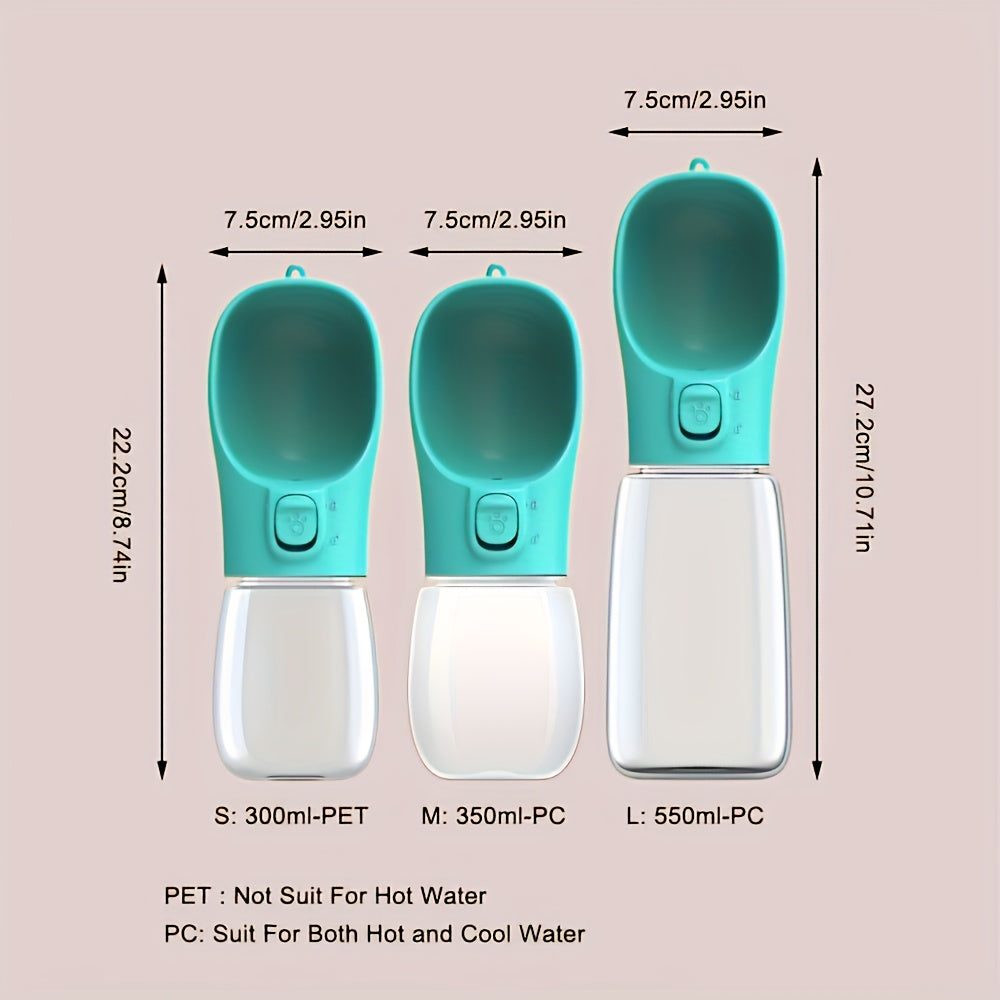 Bouteille d'eau étanche pour chiens - Solution indispensable pour abreuver votre chien lors de vos promenades en plein air, diverses couleurs