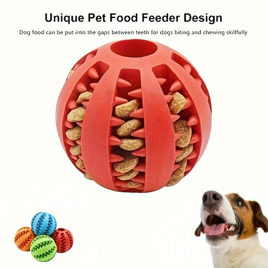 Jouet interactif en forme de balle pour chien, distributeur lent de friandise, diverses couleurs
