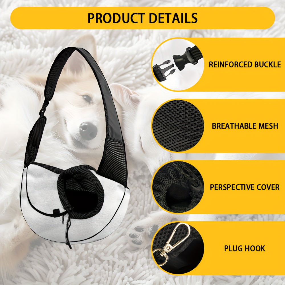 Sac de transport en bandoulière pour chiot et petit chien, divers motifs et divers coloris