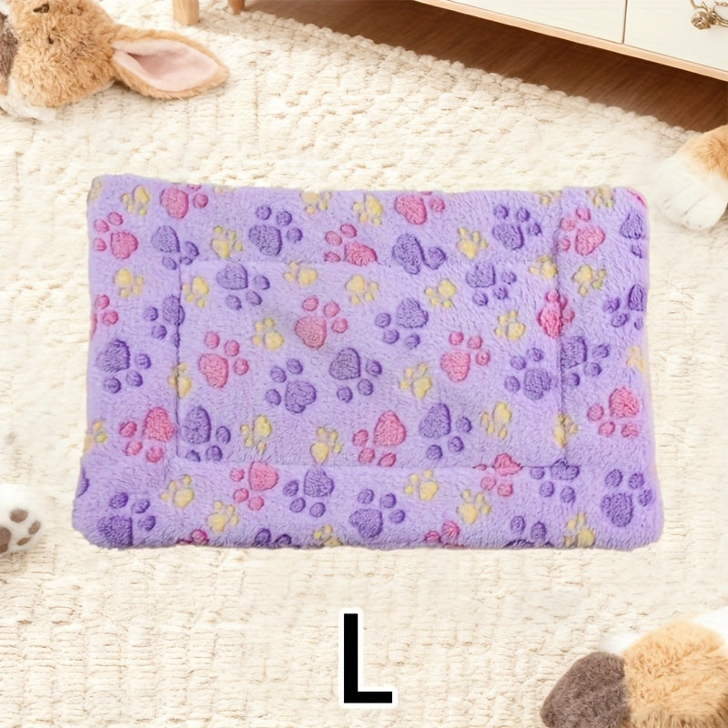 Tapis double épaisseur pour chien et chat, chaud et confortable, divers motifs imprimés, diverses couleurs
