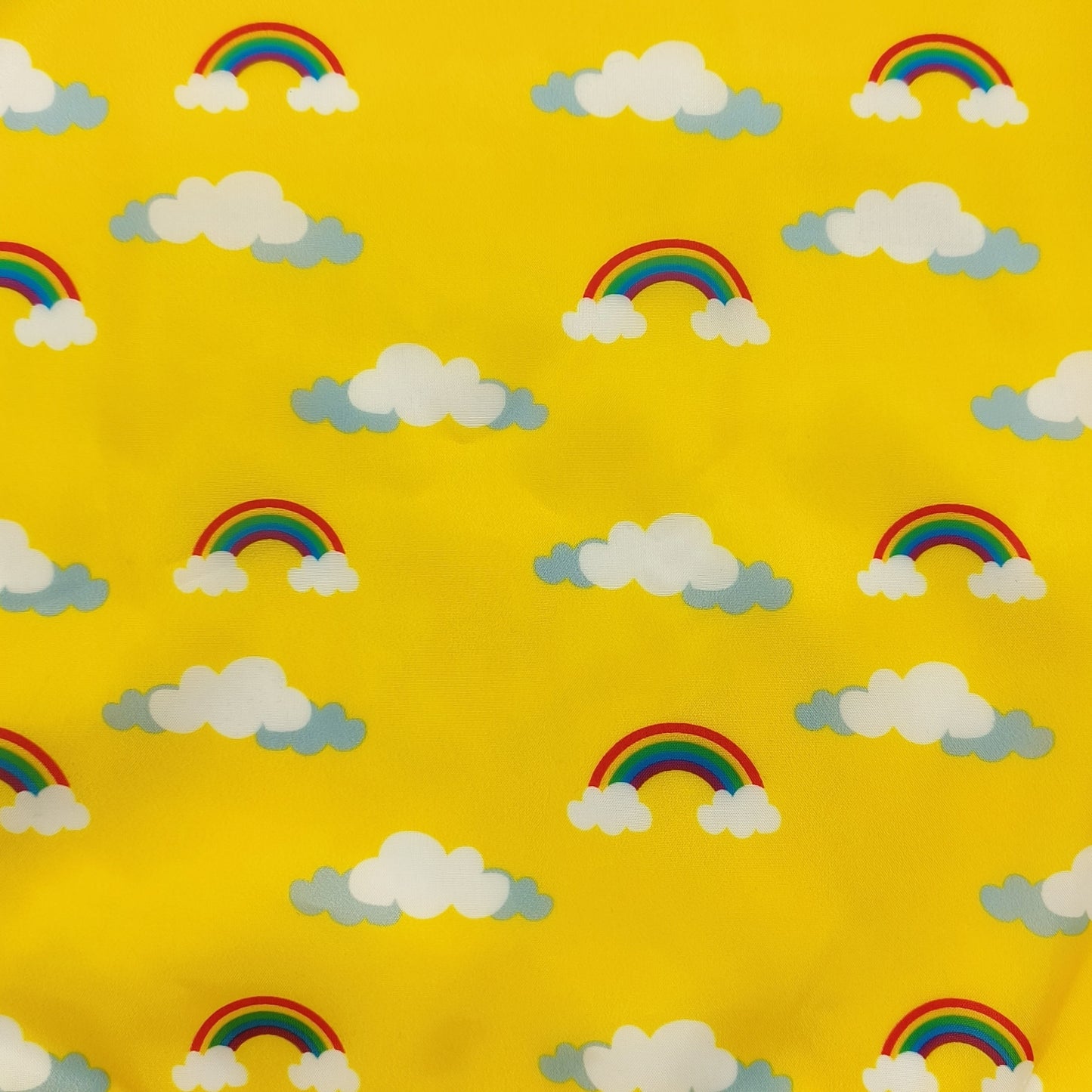 Imperméable jaune, réversible avec motifs, pour chien