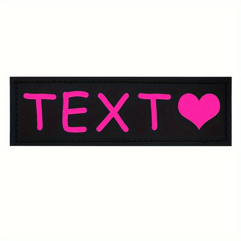 9 Colors Available Custom Pet Patches for Dog Harness Vest with Custom Name Traction Accessories