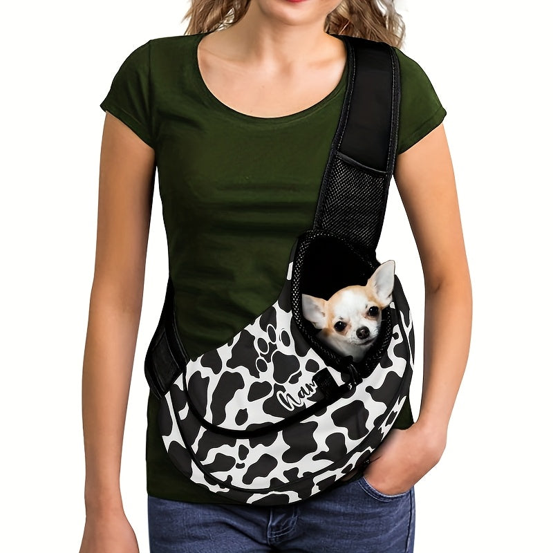 Sac de transport en bandoulière pour chiot et petit chien, divers motifs et divers coloris
