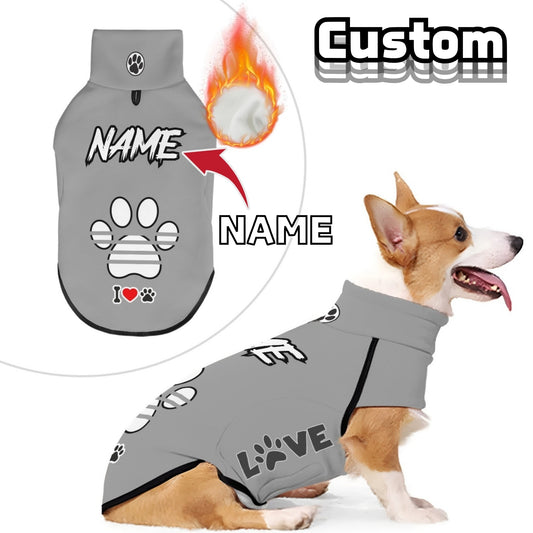 Sweat-shirt personnalisable pour chien, en polyester, confortable et chaud, adapté aux chiens de taille moyenne et grande - lavable en machine, diverses couleurs