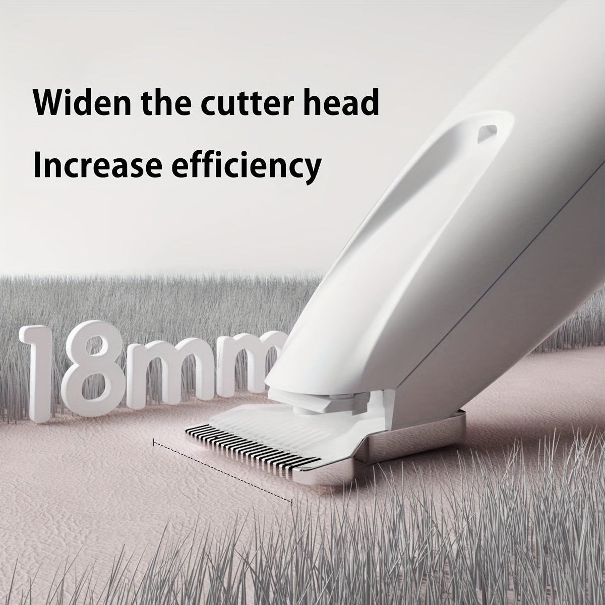 Tondeuse multifonctionnelle pour animaux de compagnie, rechargeable par USB, silencieuse avec lumière LED, adaptée aux pattes, aux yeux, aux oreilles, au visage et aux hanches, blanche