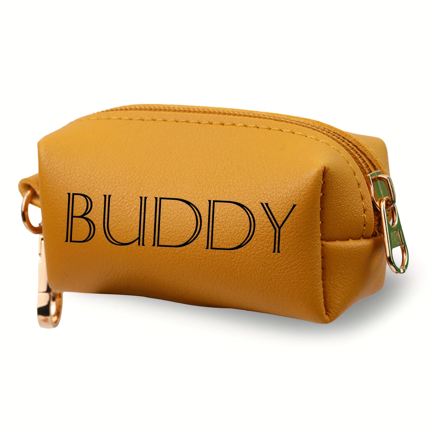 Porte-sac à crottes pour chien avec fermeture éclair, personnalisable, diverses couleurs