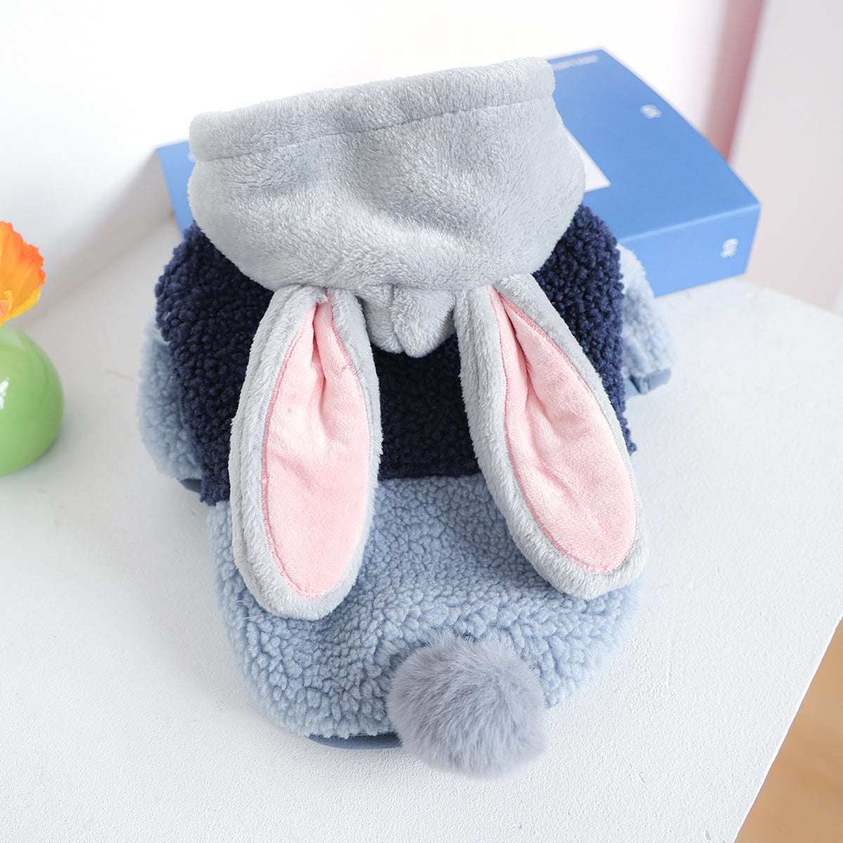 Sweat à capuche mignon pour chiens, costume de lapin pour Pâques, tout doux et tout chaud