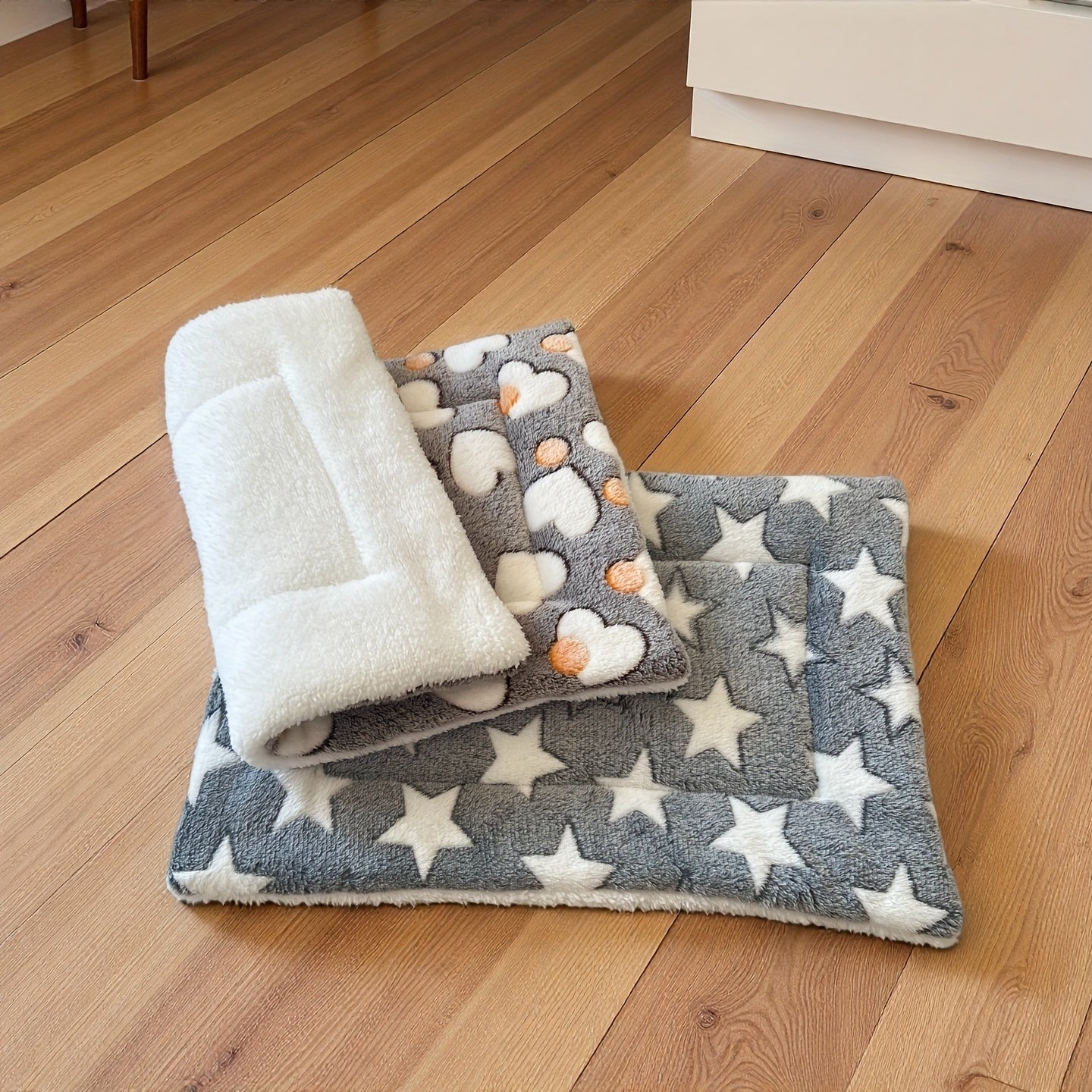Tapis pour chien et chat, en peluche toute douce, bien chaud et confortable, motifs divers
