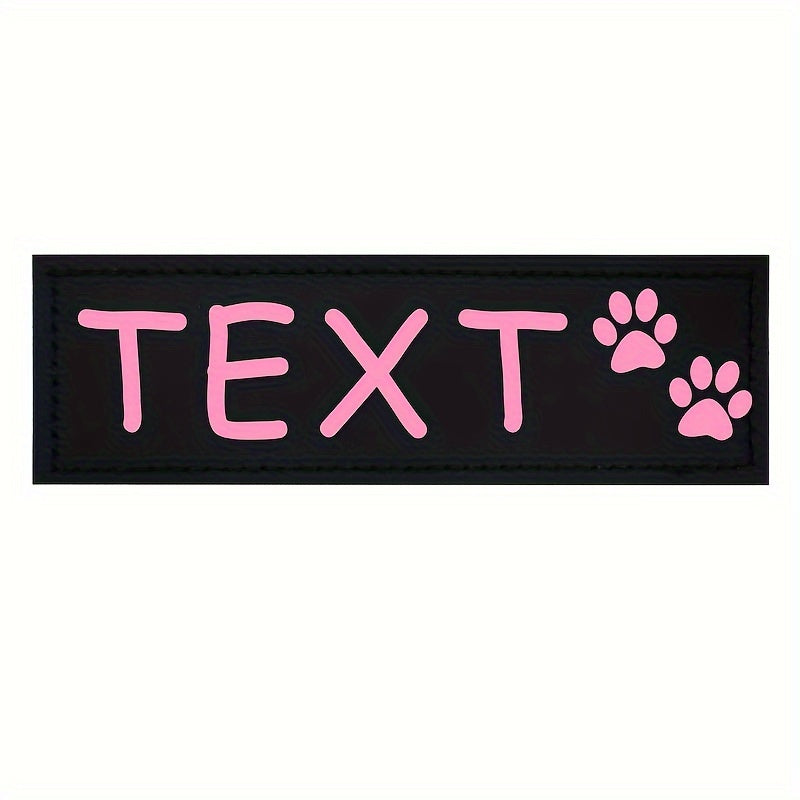 9 Colors Available Custom Pet Patches for Dog Harness Vest with Custom Name Traction Accessories