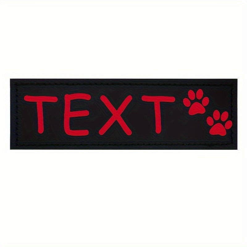 9 Colors Available Custom Pet Patches for Dog Harness Vest with Custom Name Traction Accessories