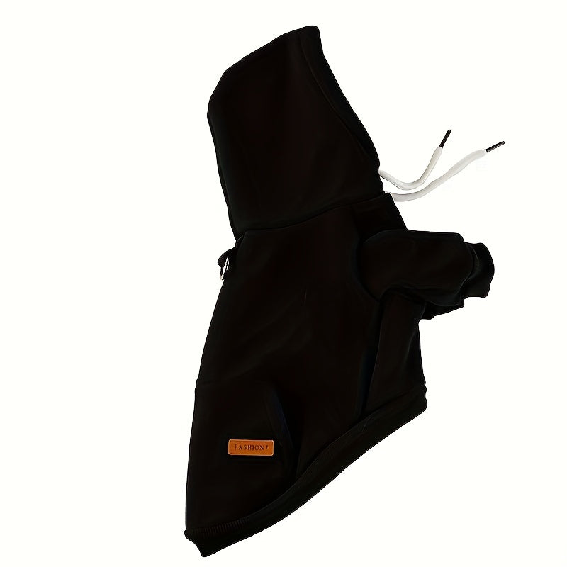 Sweat à capuche pour petits chiens, 65 % polyester, 35 % laine
