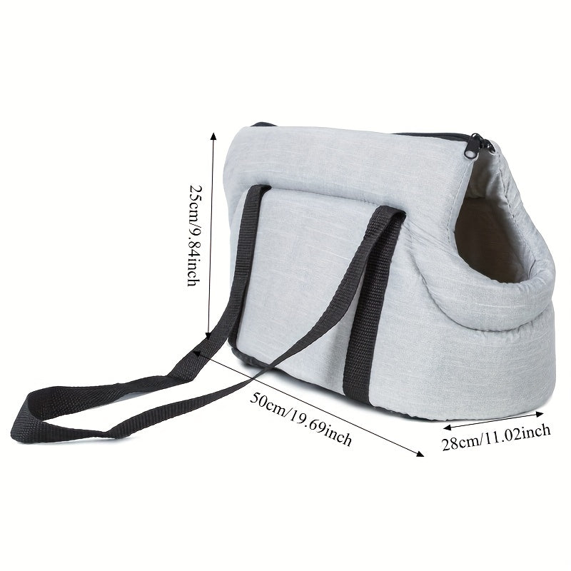 Sac de transport pour chien et chat, à porter sur l'épaule, chaud et confortable pour votre compagnon à 4 pattes, lavable en machine