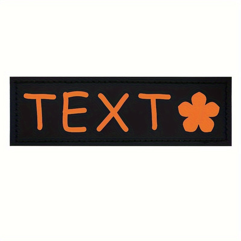 9 Colors Available Custom Pet Patches for Dog Harness Vest with Custom Name Traction Accessories