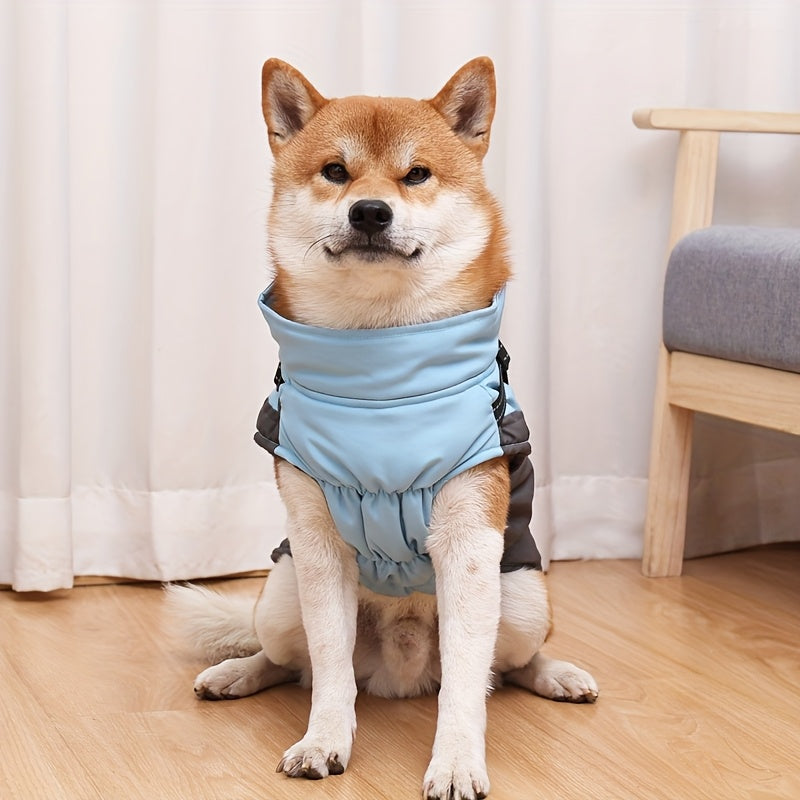 Manteau pour chien avec harnais intégré - bien chaud, bandes réfléchissantes, diverses couleurs