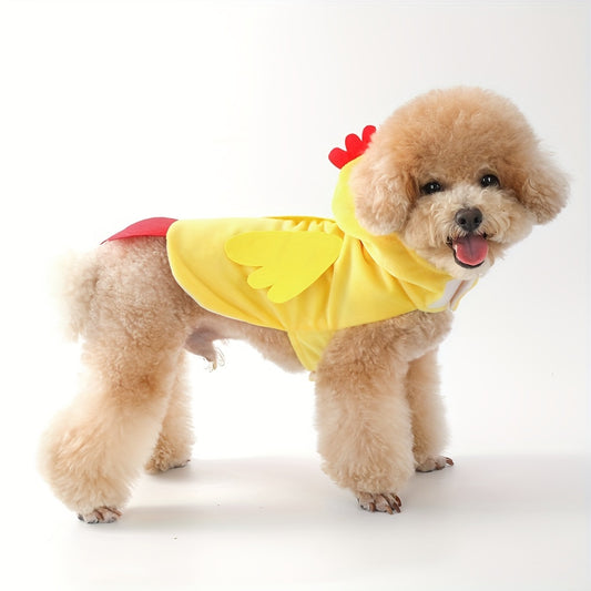 Costume de Pâques en forme de poulet mignon, pour petits chiens, diverses couleurs