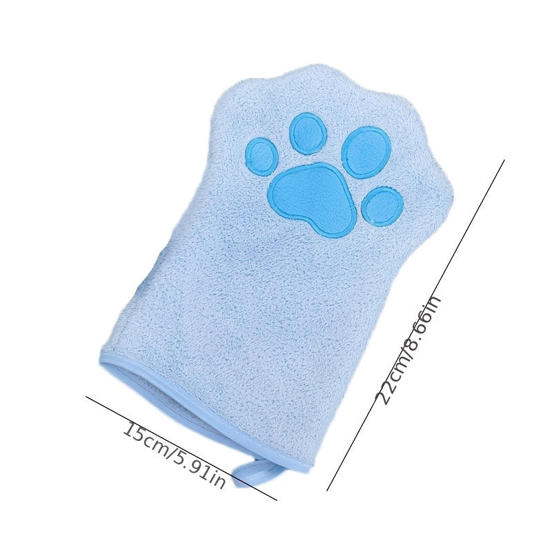 Gants de toilette pour chiens et chats, en microfibres, diverses couleurs