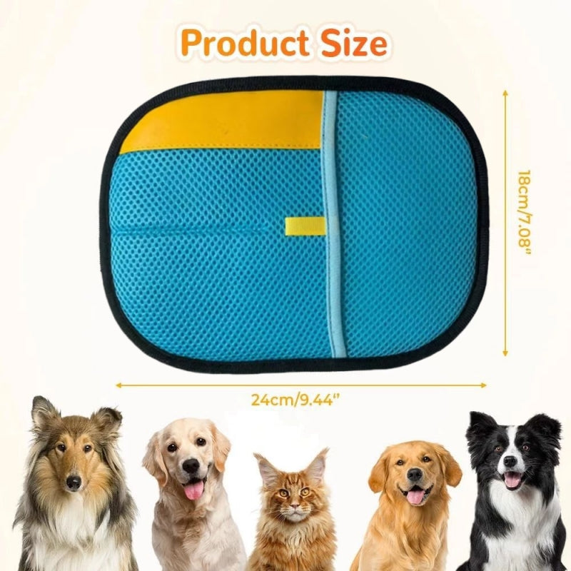Gant amélioré pour éliminer les poils de chiens et chat sur toutes surfaces, diverses couleurs