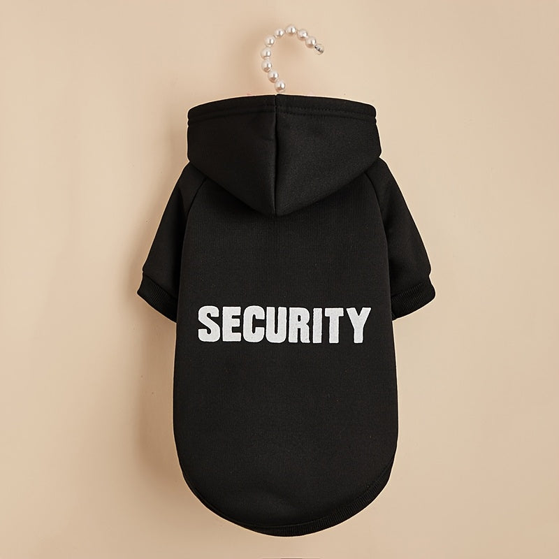 Sweat à capuche pour chien  SECURITY, pull doux et chaud pour chiens de taille moyenne et grande