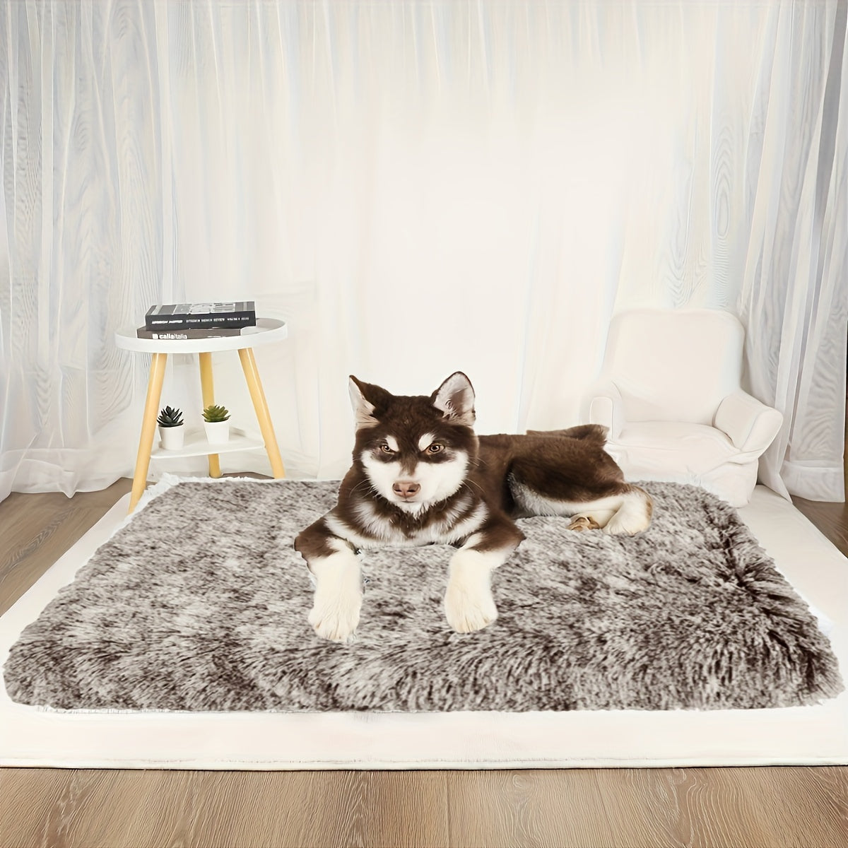 Lit/matelas épais pour chien et chat, ultra confortable, à poils longs, bien chaud, diverses couleurs