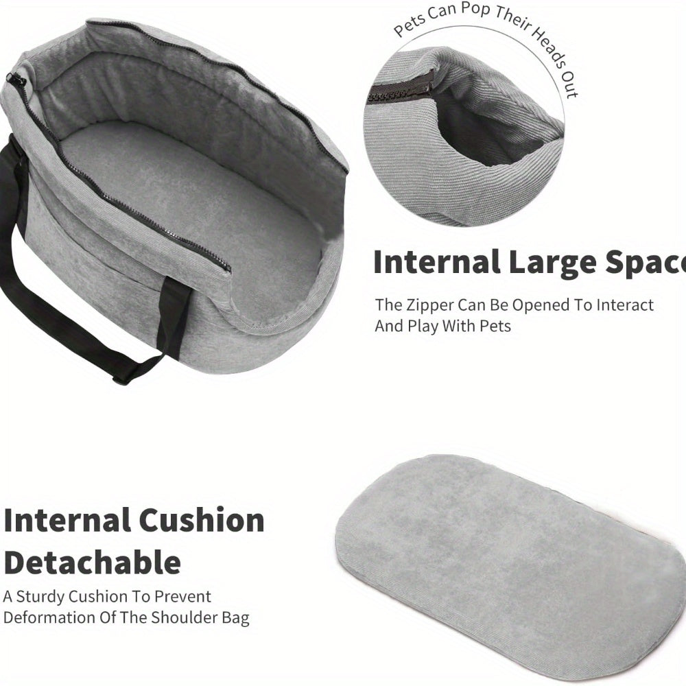 Sac de transport pour chien et chat, à porter sur l'épaule, chaud et confortable pour votre compagnon à 4 pattes, lavable en machine