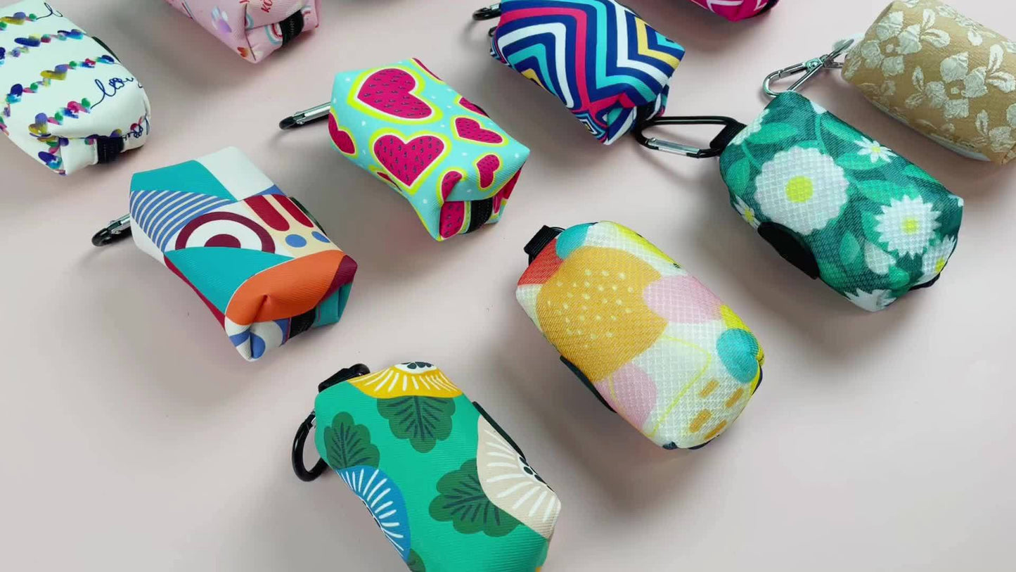 Distributeur de sacs pour crottes de chiens, divers motifs et diverses couleurs