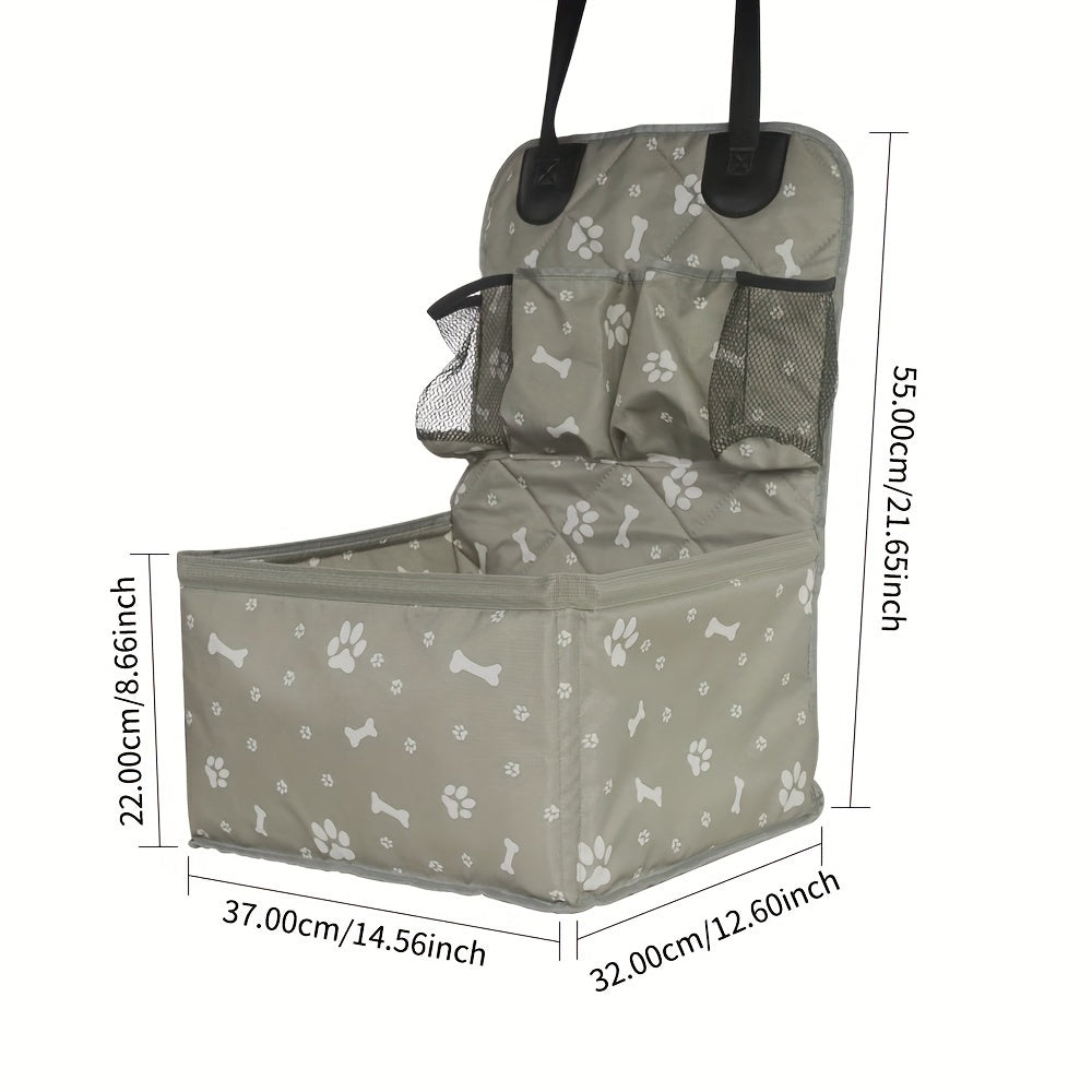 Cage de transport en tissus pour chien et chat, attaches de sécurité à l'intérieur, robuste, gris