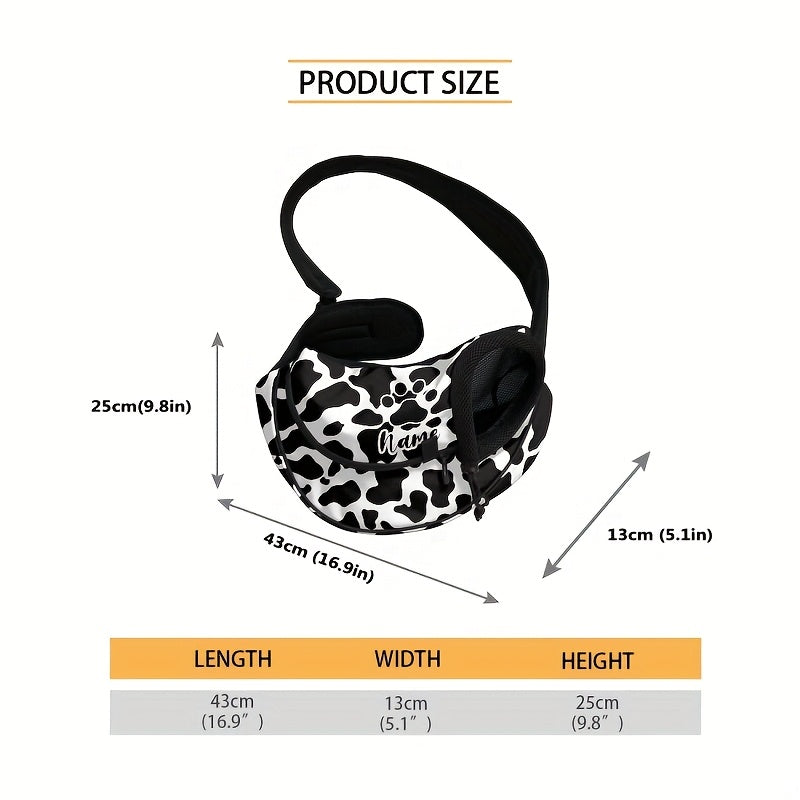 Sac de transport en bandoulière pour chiot et petit chien, divers motifs et divers coloris