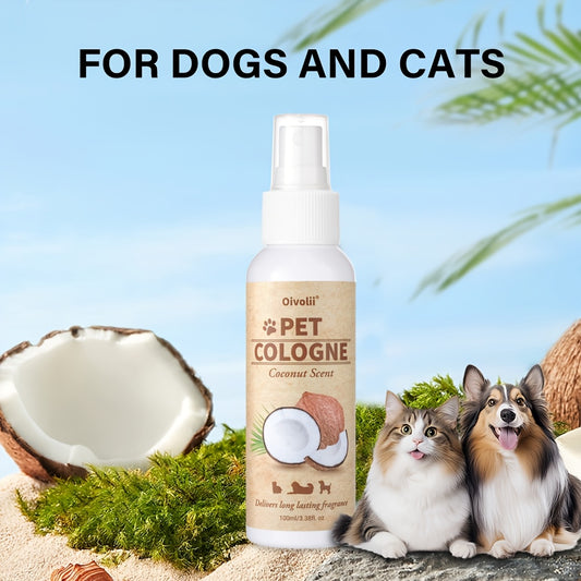 Spray parfumé spécialement formulé qui offre un parfum durable, garantissant que votre adorable compagnon se démarque lors des promenades et apporte une énergie rafraîchissante à sa vie.