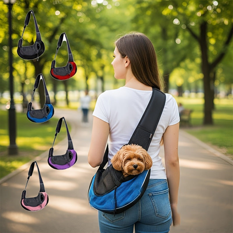 Sac de transport en bandoulière pour chiot et petit chien, divers coloris