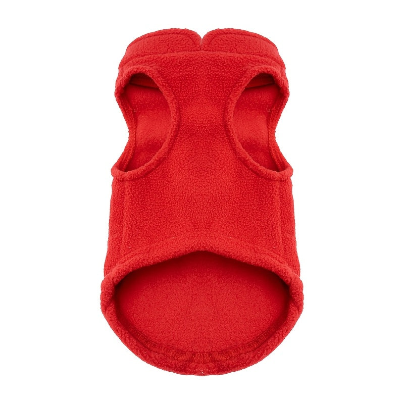 Ensemble de 2 gilets pour chiens avec adorable imprimé lapin pour Pâques, polaire doux et chaud, facile à enfiler