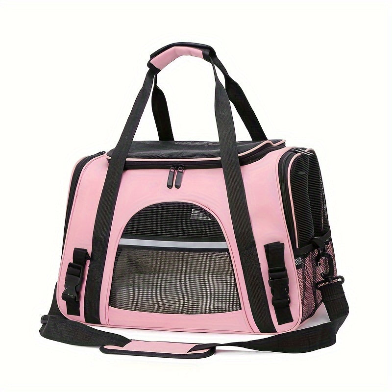 Sac de transport pour chien et chat, conçu en maille pour une aération totale et un confort optimal de votre animal, divers coloris