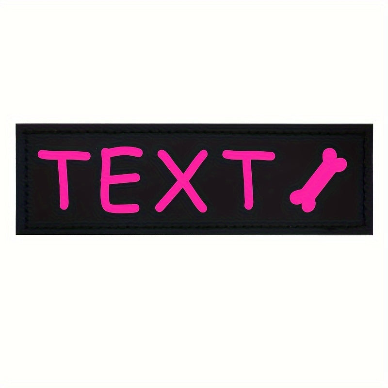 9 Colors Available Custom Pet Patches for Dog Harness Vest with Custom Name Traction Accessories