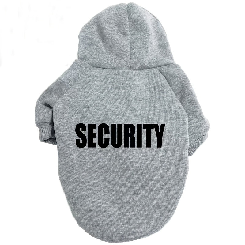 Sweat à capuche pour chien  SECURITY, pull doux et chaud pour chiens de taille moyenne et grande