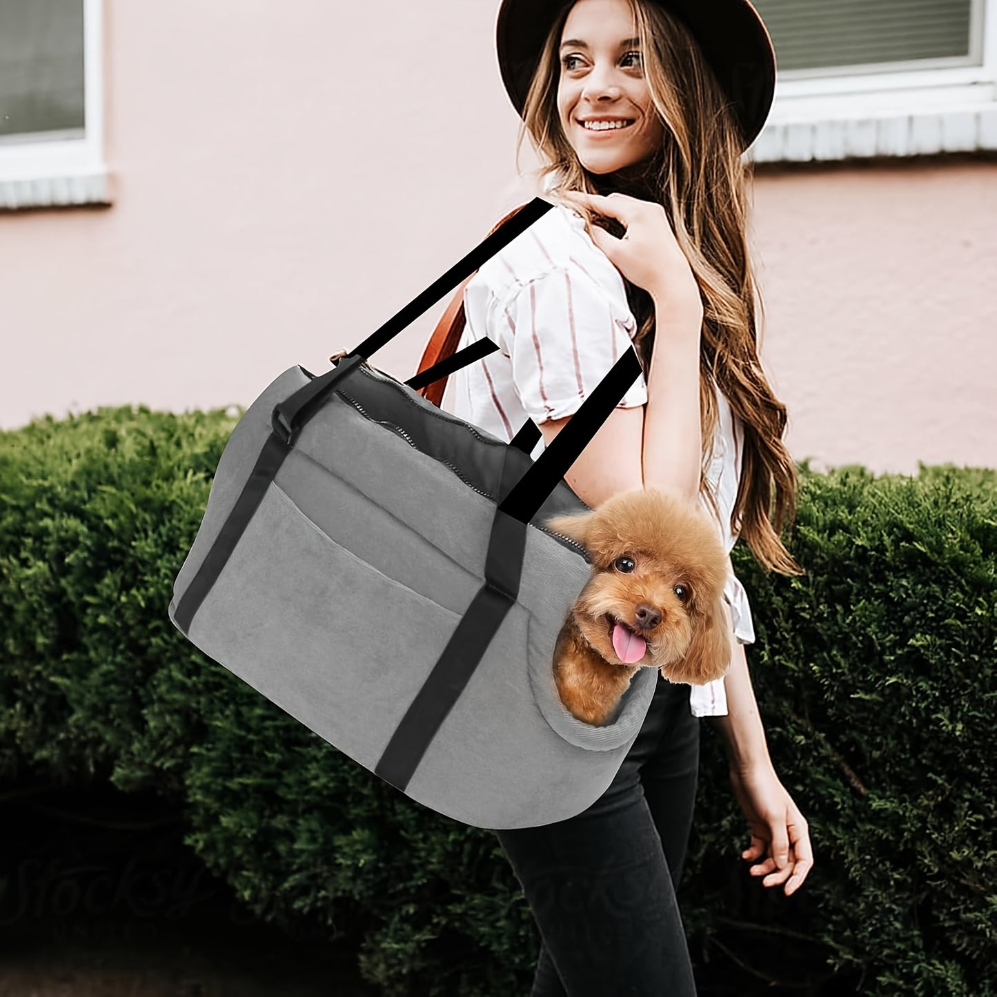 Sac de transport pour chien et chat, à porter sur l'épaule, chaud et confortable pour votre compagnon à 4 pattes, lavable en machine