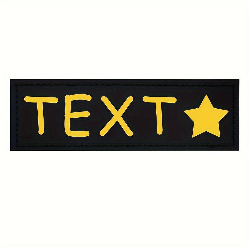 9 Colors Available Custom Pet Patches for Dog Harness Vest with Custom Name Traction Accessories