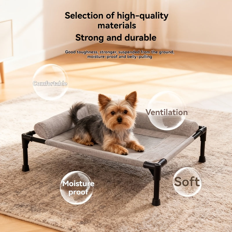 Lit surélevé amovible et lavable pour chien et chat, aéré et respirant par en bas, très confortable