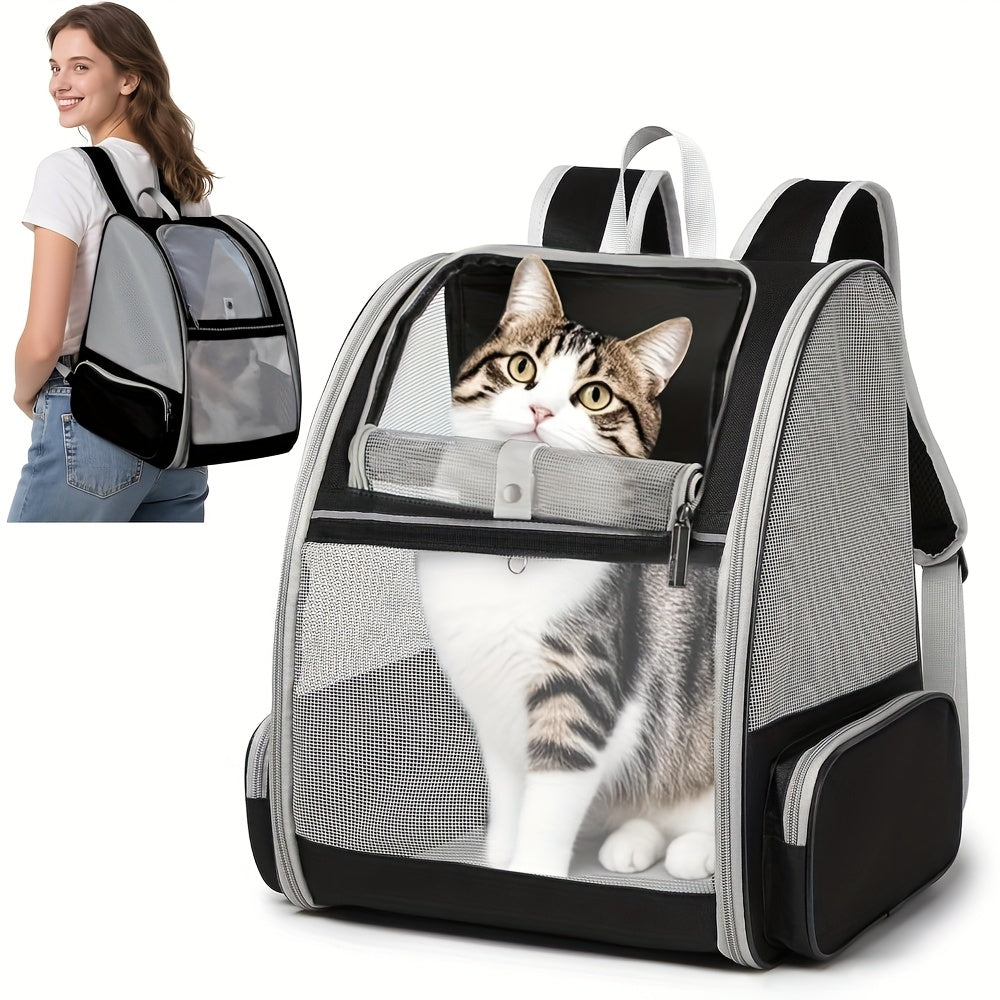 Sac à dos pour chien et chat, conçu en mailles pour une aération et un confort optimal, sac très spacieux, divers coloris
